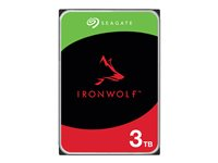 Seagate IronWolf ST3000VN006 - Disque dur - 3 To - interne - SATA 6Gb/s - 5400 tours/min - mémoire tampon : 256 Mo - avec 3 ans de Seagate Rescue Data Recovery ST3000VN006