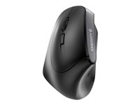 CHERRY MW 4500 LEFT - Souris - ergonomique - pour gauchers - optique - 6 boutons - sans fil - récepteur sans fil USB - noir JW-4550