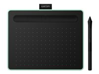 Stylet créatif Wacom Intuos Petite - Numériseur - 15.2 x 9.5 cm - électromagnétique - 4 boutons - sans fil, filaire - USB, Bluetooth - vert pistache CTL-4100WLE-S