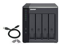 QNAP TR-004 - Baie de disques - 0 To - 4 Baies (SATA-300) - USB 3.2 Gen 1 (externe) TR-004