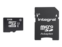 Integral Smartphone and Tablet - Carte mémoire flash (adaptateur microSDHC - SD inclus(e)) - 32 Go - Class 10 - microSDHC UHS-I INMSDH32G10-90SPTAB