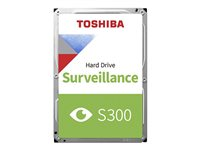 Toshiba S300 Surveillance - Disque dur - 1 To - interne - 3.5" - SATA 6Gb/s - 5700 tours/min - mémoire tampon : 64 Mo HDWV110UZSVA