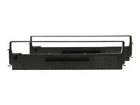Epson Dualpack - Noir - ruban d'impression - pour LQ 300, 300+, 300+II, 350 C13S015646