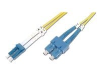 Uniformatic - Câble réseau - mode unique LC (M) pour mode unique SC (M) - 3 m - fibre optique - 9 / 125 micromètres - OS1 - sans halogène 21753