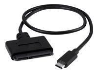 StarTech.com Adaptateur USB 3.1 (10 Gb/s) pour disque dur SATA III de 2,5" avec USB-C et UASP (USB31CSAT3CB) - Contrôleur de stockage - 2.5", 3.5" - SATA 6Gb/s - USB 3.1 (Gen 2) - noir USB31CSAT3CB