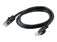 C2G Cat6 Booted Unshielded (UTP) Network Patch Cable - Cordon de raccordement - RJ-45 (M) pour RJ-45 (M) - 5 m - UTP - CAT 6 - moulé, sans crochet, bloqué - noir 83410