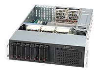 Supermicro SC835 TQ-R920B - Montable sur rack 3U - Extended ATX améliorée - SATA/SAS - hot-swap 920 Watt - noir CSE-835TQ-R920B