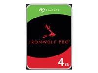 Seagate IronWolf Pro ST4000NT001 - Disque dur - 4 To - interne - 3.5" - SATA 6Gb/s - 7200 tours/min - mémoire tampon : 256 Mo - avec 3 ans de Seagate Rescue Data Recovery ST4000NT001