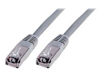Uniformatic - Câble réseau - RJ-45 (M) pour RJ-45 (M) - 0.5 m - paire torsadée écrantée (F/UTP) - CAT 6 - moulé, bloqué - gris 23020