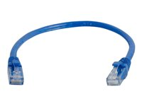 C2G Cat5e Booted Unshielded (UTP) Network Patch Cable - Cordon de raccordement - RJ-45 (M) pour RJ-45 (M) - 2 m - UTP - CAT 5e - moulé, sans crochet, bloqué - bleu 83163