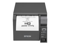 Epson TM T70II - Imprimante de reçus - thermique en ligne - Rouleau (8 cm) - 180 dpi - jusqu'à 250 mm/sec - USB 2.0, série - outil de coupe - gris foncé C31CD38032