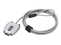 Neomounts NSVGALOCK VGA Security Lock - Câble de sécurité - argent - 2 m NSVGALOCK