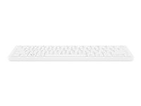 HP 350 Compact Multi-Device - Clavier - sans fil - Bluetooth 5.2 - Français - blanc - emballage recyclable 692T0AA#ABF
