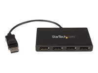 StarTech.com Splitter multi-écrans DisplayPort vers 4x DisplayPort - Hub MST à 4 ports - Répartiteur DP 1.2 vers 4x DP - Répartiteur video - 4 x DisplayPort - de bureau - pour P/N: SV231DPU34K, SVA5N3NEUA MSTDP124DP