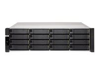 QNAP ES1686DC - Serveur NAS - 16 Baies - rack-montable - SAS 12Gb/s - RAID RAID 0, 1, 5, 6, 10, JBOD, disque de réserve 5, 6 disques de secours, disque de réserve 10, disque de réserve 1 - RAM 64 Go - Gigabit Ethernet / 10 Gigabit Ethernet - iSCSI support - 3U ES1686DC-2123IT-64G