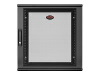 APC NetShelter WX AR112SH6 - Armoire - montable sur mur - noir - 12U - 19" AR112SH6