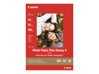 Canon Photo Paper Plus Glossy II PP-201 - Haute-brillance - 270 microns - 100 x 150 mm - 260 g/m² - 5 feuille(s) papier photo - pour PIXMA iP2600, iP2700, iP3500, iP4500, iX7000, MG8250, MP220, MP520, MX7600, MX850, TS7450 2311B053