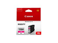 Canon PGI-1500XL M - 12 ml - à rendement élevé - magenta - original - réservoir d'encre - pour MAXIFY MB2050, MB2150, MB2155, MB2350, MB2750, MB2755 9194B001