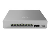 Cisco Meraki Cloud Managed MS120-8 - Commutateur - Géré - 8 x 10/100/1000 (PoE+) + 2 x Gigabit SFP - fixation murale, de bureau - PoE+ (67 W) MS120-8LP-HW