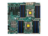 SUPERMICRO X9DRi-LN4F+ - Carte-mère - Extended ATX améliorée - Socket LGA2011 - 2 CPU pris en charge - C602 - 4 x Gigabit LAN - carte graphique embarquée MBD-X9DRI-LN4F+-O