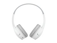 Belkin SoundForm Mini - Écouteurs avec micro - sur-oreille - Bluetooth - sans fil - jack 3,5mm - blanc AUD002BTWH