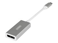 Urban Factory - Adaptateur vidéo - 24 pin USB-C (M) pour DisplayPort (F) - 10.5 cm - gris sidéral AUD01UF