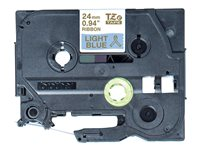 Brother TZe-RL54 - Satin - or sur bleu clair - Rouleau (2,4 cm x 4 m) 1 cassette(s) bande de ruban - pour Brother PT-D600; P-Touch PT-3600, D600, D800, E550, P750, P900, P950; P-Touch EDGE PT-P750 TZERL54
