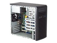 Supermicro SC731 i-300B - Tour - micro ATX 300 Watt - noir - USB CSE-731I-300B