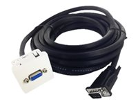 Plastron 45x45 VGA - Plaque - HD-15 - avec câble 28 AWG (10 m) 2050579