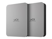 LaCie Mobile Drive STLR5000400 - Apple Exclusive - disque dur - 5 To - externe (portable) - USB 3.2 Gen 1 (USB-C connecteur) - gris sidéral - avec 3 ans de Seagate Rescue Data Recovery STLR5000400