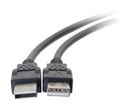 C2G 6.6ft USB Cable - USB A to USB A Cable - USB 2.0 - Black - M/M - Câble USB - USB (M) pour USB (M) - USB 2.0 - 2 m - noir 28106
