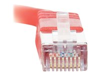 C2G Cat5e Booted Shielded (STP) Network Patch Cable - Cordon de raccordement - RJ-45 (M) pour RJ-45 (M) - 10 m - STP - CAT 5e - Moulé - rouge 83800