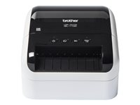 Brother QL-1100c - Imprimante d'étiquettes - thermique direct - Rouleau (10,36 cm) - 300 x 300 ppp - jusqu'à 110 mm/sec - USB 2.0 - outil de coupe - blanc, noir brillant QL1100CUA1