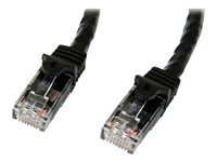 StarTech.com Câble réseau Cat6 Gigabit UTP sans crochet de 5m - Cordon Ethernet RJ45 anti-accroc - Câble patch Mâle / Mâle - Noir - Cordon de raccordement - RJ-45 (M) pour RJ-45 (M) - 5 m - UTP - CAT 6 - moulé, sans crochet - noir N6PATC5MBK