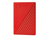 WD My Passport WDBYVG0020BRD - Disque dur - chiffré - 2 To - externe (portable) - USB 3.2 Gen 1 - AES 256 bits - rouge WDBYVG0020BRD-WESN