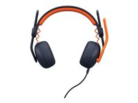 Logitech Zone Learn Wired On-Ear Headset for Learners, 3.5mm AUX - Écouteurs avec micro - sur-oreille - remplacement - filaire - jack 3,5mm 981-001372