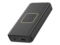 OtterBox - Banque d'alimentation sans fil - 15000 mAh - 18 Watt - 3 A - Apple Fast Charge, Huawei Fast Charge, PE 2.0+, PD 2.0, PD 3.0, AFC, SFCP, PE 1.1+ - 2 connecteurs de sortie (USB, 24 pin USB-C) - noir 78-80640