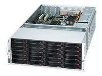 Supermicro SC847 E16-R1K28LPB - Montable sur rack - 4U - ATX étendu - SATA/SAS - hot-swap 1280 Watt - noir CSE-847E16-R1K28LPB