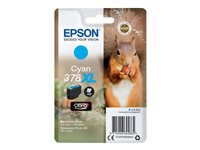 Epson 378XL - 9.3 ml - haute capacité - cyan - original - blister - cartouche d'encre - pour Expression Home XP-8605, 8606; Expression Home HD XP-15000; Expression Photo XP-8505, 8700 C13T37924010