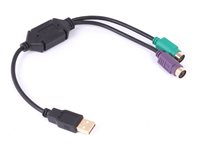 Uniformatic - Adaptateur clavier/souris - USB (M) pour PS/2 (F) 86300