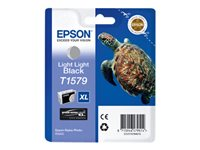 Epson T1579 - 25.9 ml - noir clair - original - blister - cartouche d'encre - pour Stylus Photo R3000 C13T15794010