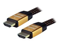 MCL MC385GP - Câble HDMI avec Ethernet - HDMI mâle pour HDMI mâle - 5 m - support 4K MC385GP-5M