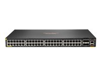 HPE Aruba Networking CX 6200F 48G Class4 PoE 4SFP+ 740W Switch - Commutateur - distance max. d'empilage de 10 km - C3 - Géré - 48 x 10/100/1000 (PoE+) + 4 x 1 gigabit/10 gigabit SFP+ (liaison montante) - de l'avant et du côté vers l'arrière - Montable sur rack - PoE+ (740 W) - BTO JL728B#ABB