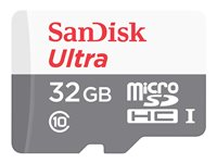 SanDisk Ultra - Carte mémoire flash (adaptateur microSDHC - SD inclus(e)) - 32 Go - Class 10 - microSDHC UHS-I SDSQUNR-032G-GN3MA