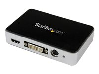 StarTech.com Boîtier d'acquisition vidéo USB 3.0 HDMI - Carte d'acquisition - 1080p 60 fps - Capturez vidéo DVI, VGA ou Composante aussi - adaptateur de capture vidéo - USB 3.0 USB3HDCAP