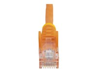 StarTech.com Câble réseau Cat5e UTP sans crochet de 3 m - Cordon Ethernet RJ45 anti-accroc - Câble patch - M/M - Orange - Cordon de raccordement - RJ-45 (M) pour RJ-45 (M) - 3 m - UTP - CAT 5e - moulé, sans crochet - orange 45PAT3MOR