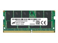 Micron - DDR4 - module - 16 Go - SO DIMM 260 broches - 3200 MHz / PC4-25600 - CL22 - 1.2 V - mémoire sans tampon - ECC MTA9ASF2G72HZ-3G2R