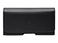 BIGBEN Connected Universal Club Case XL - Sac étui pour téléphone portable - cuir artificiel - noir CLUBXLARGE