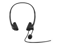 HP G2 - Micro-casque - sur-oreille - filaire - USB - noir ombré - pour HP 34; Portable 1040 G9, 245 G9, 256 G8, 25X G9, 470 G9, 65X G9; ProBook 44X G9, 45X G9 428K6AA