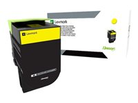 Lexmark 800S4 - Jaune - original - cartouche de toner LCCP - pour Lexmark CX310dn, CX310n 80C0S40